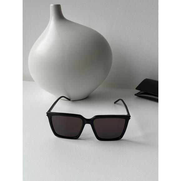 NEW Saint Laurent SL474 Black Square Sunglasses - Picture 4 of 9